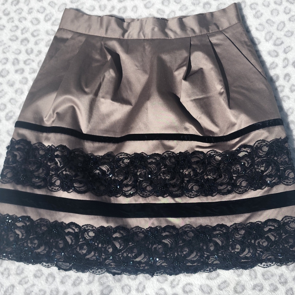 Nanette Lepore -  Miniskirt W/ Lace & Sequins Size 6